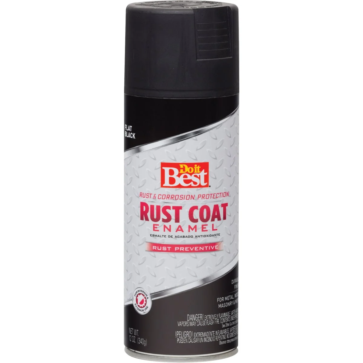 Smart Do it Rust Coat Flat Black 12 Oz. Anti-Rust Spray Paint Functional