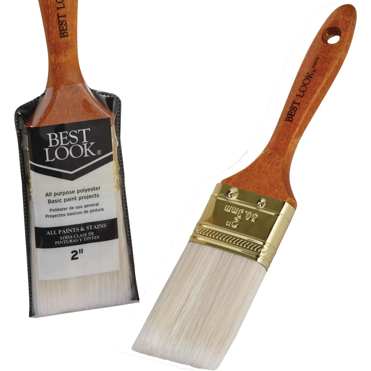 User-Friendly Look General Purpose 2 In. Flat Polyester Paint Brush Flexible