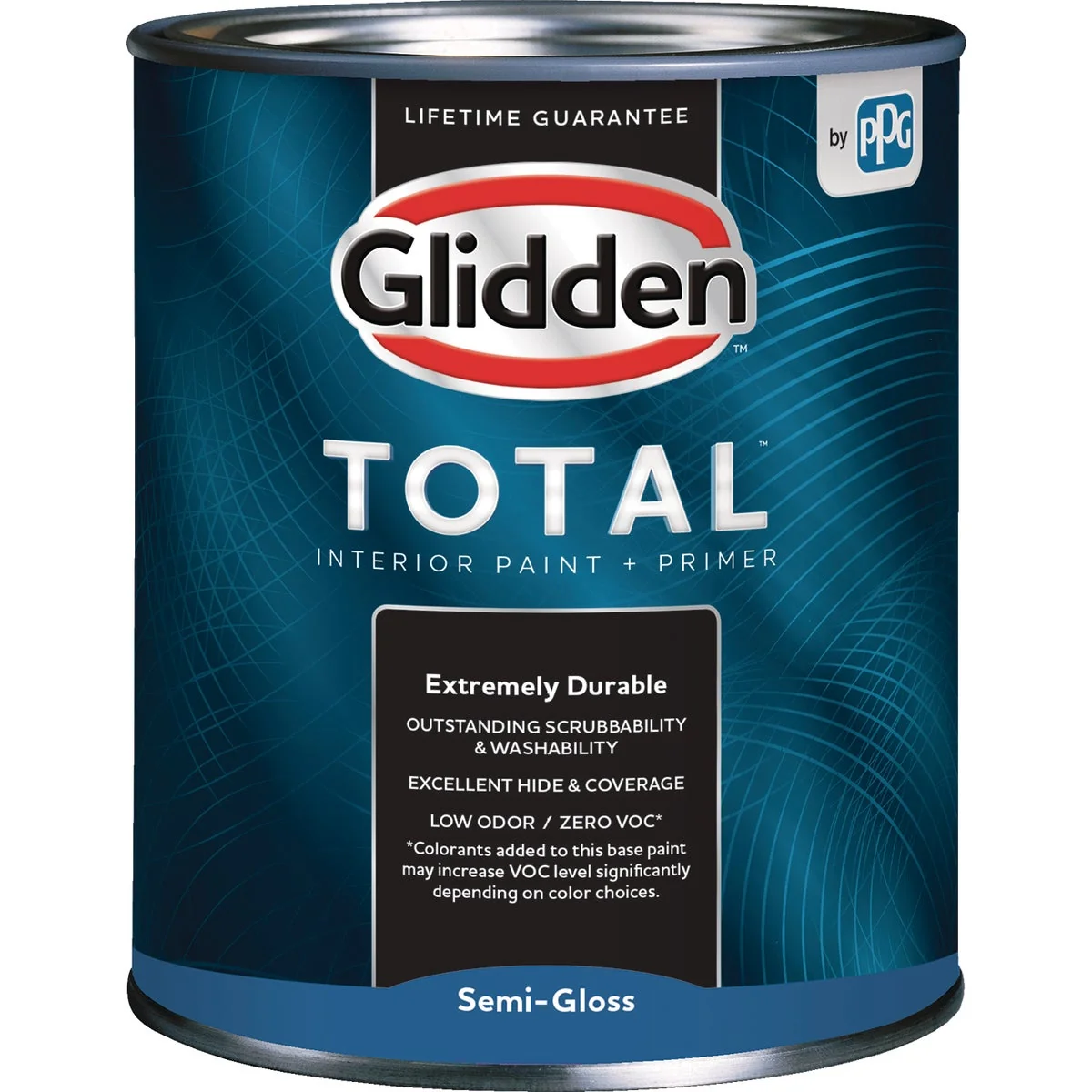 Carefully Designed Glidden Total Interior Paint Primer Semi-Gloss White Pastel Base Quart Exceptional