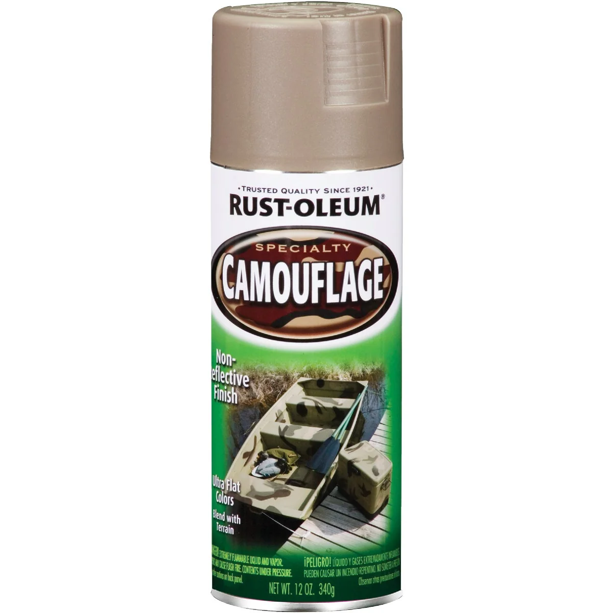 Trendy Rust-Oleum Camouflage 12 Oz. Flat Spray Paint Khaki Minimalist