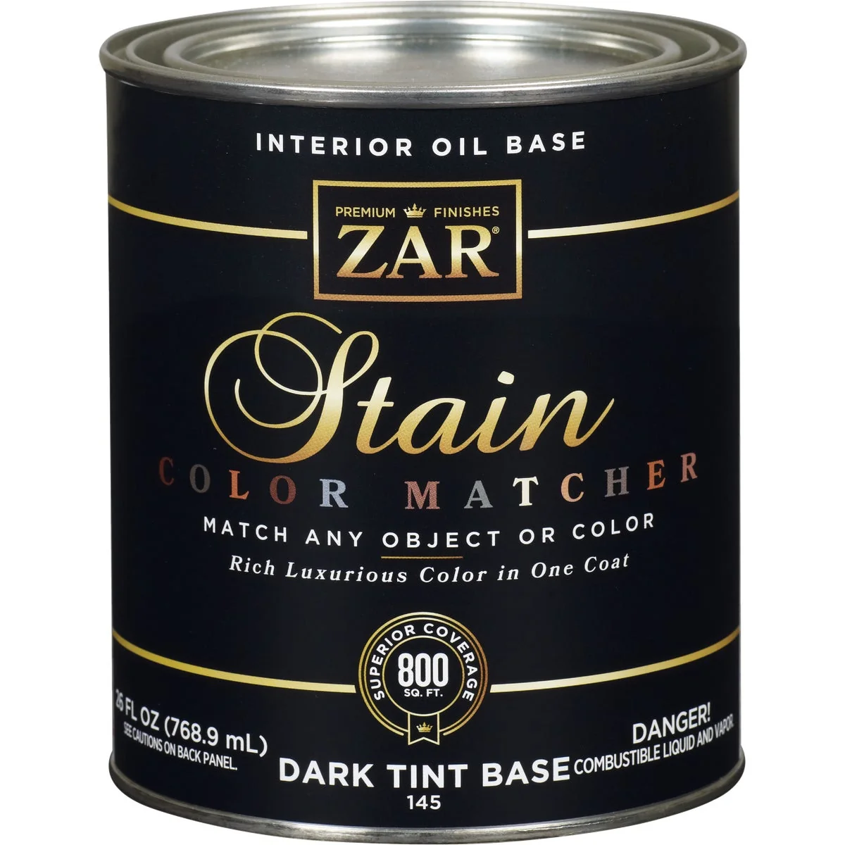 Sustainable Zar 1 Qt. Color Matcher Dark Tint Base Oil-Based Multi-Surface Interior Stain High-End