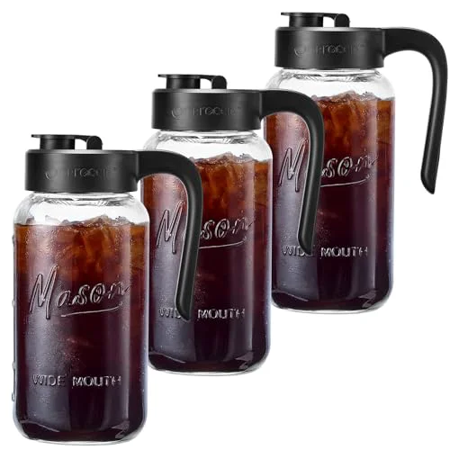 Secure Mason Jar Pitcher Breathable