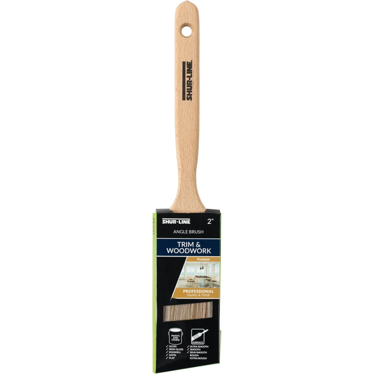 Organic Shur-Line Shur-Flow Paint Primer 2 In. Angle Paint Brush Smart