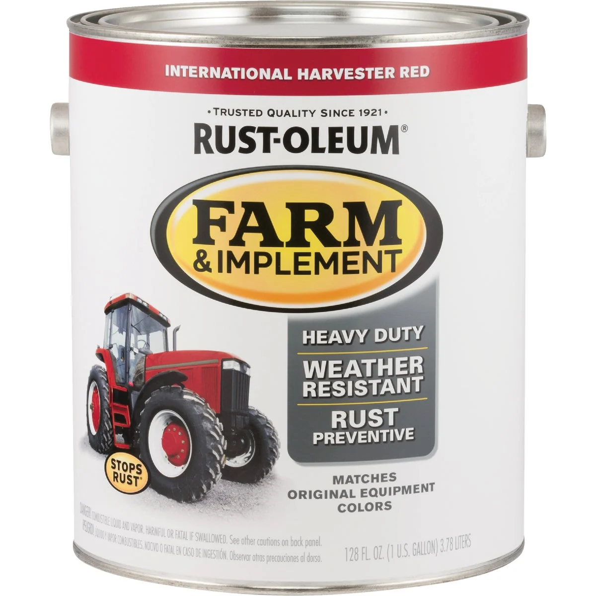 Solid Rust-Oleum 1 Gallon International Harvester Red Gloss Farm Implement Enamel Healthy