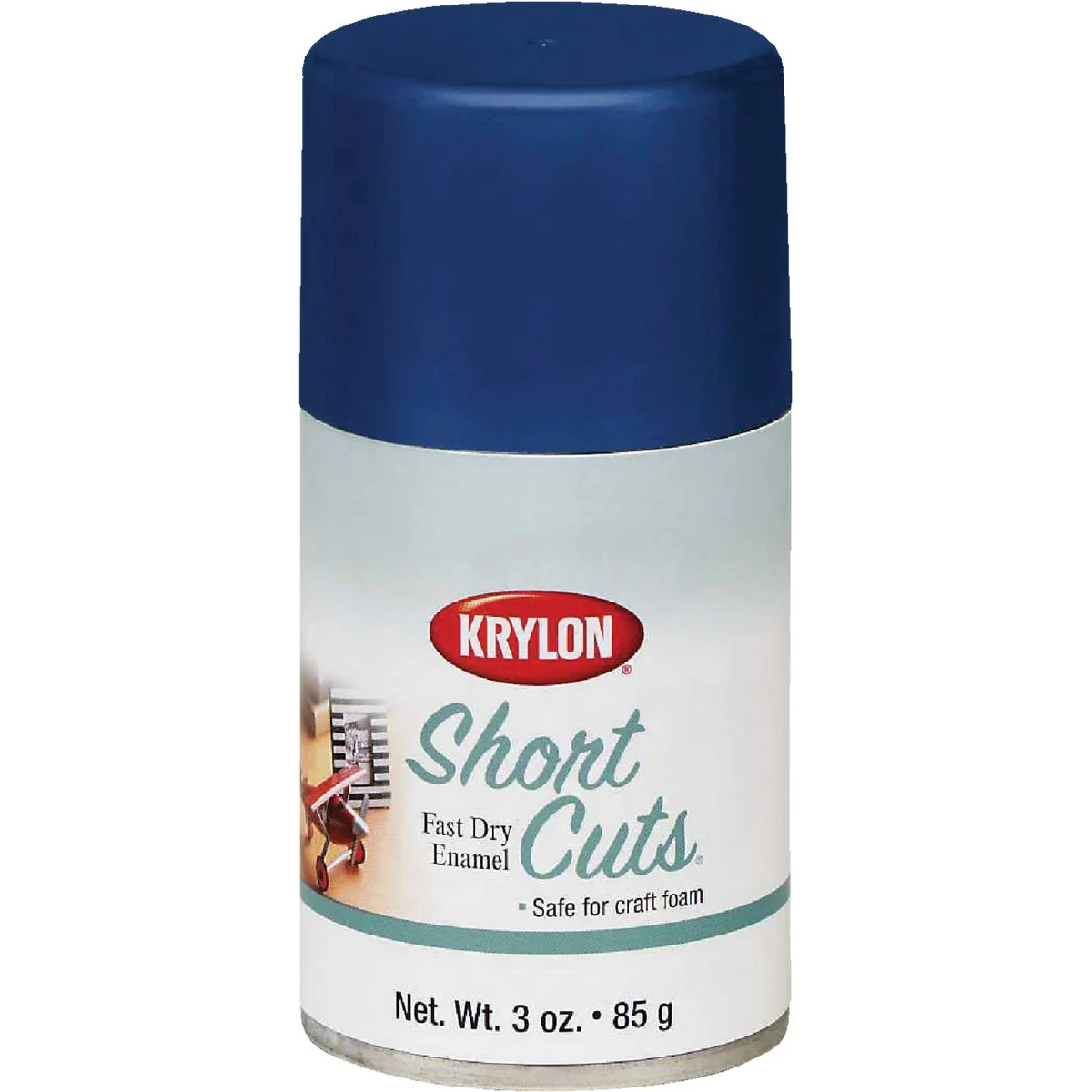 Dependable Krylon Short Cuts 3 Oz. High-Gloss Enamel Spray Paint Blue Crafted