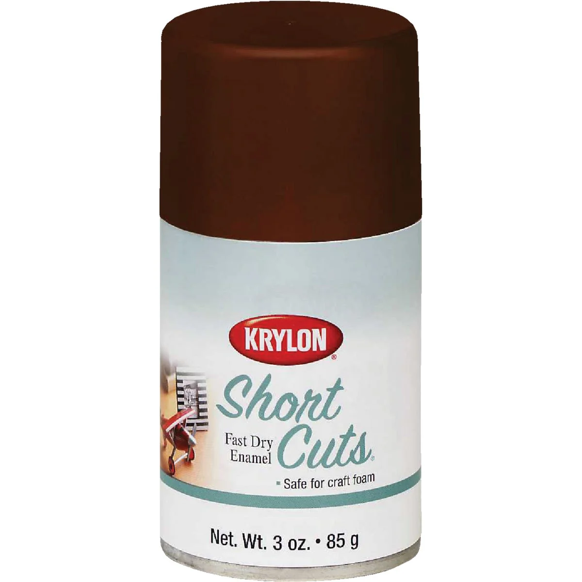 Unique Krylon Short Cuts 3 Oz. High-Gloss Enamel Spray Paint Espresso Minimalist