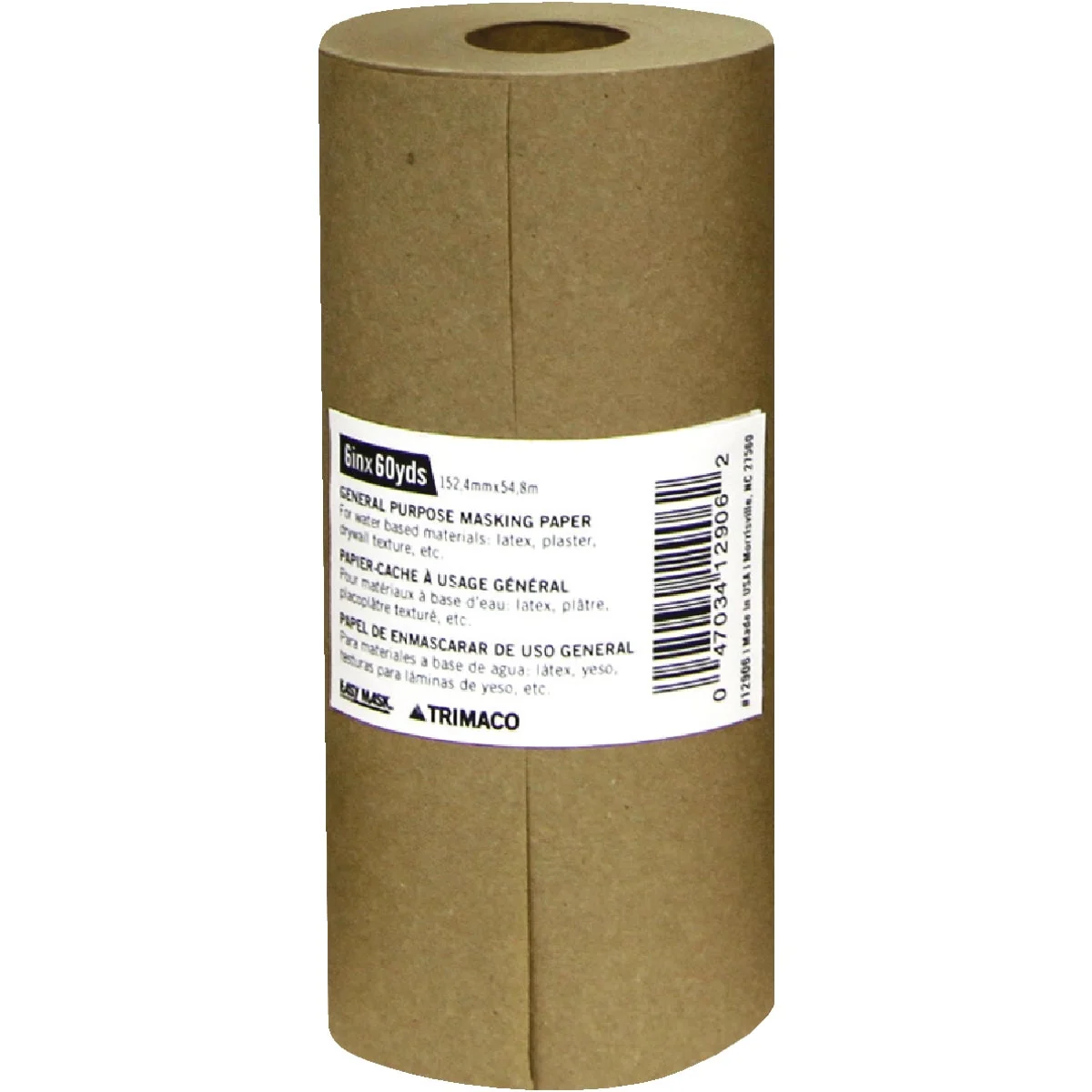 Advanced Trimaco 6 In. x 180 Ft. Brown Masking Paper Certified