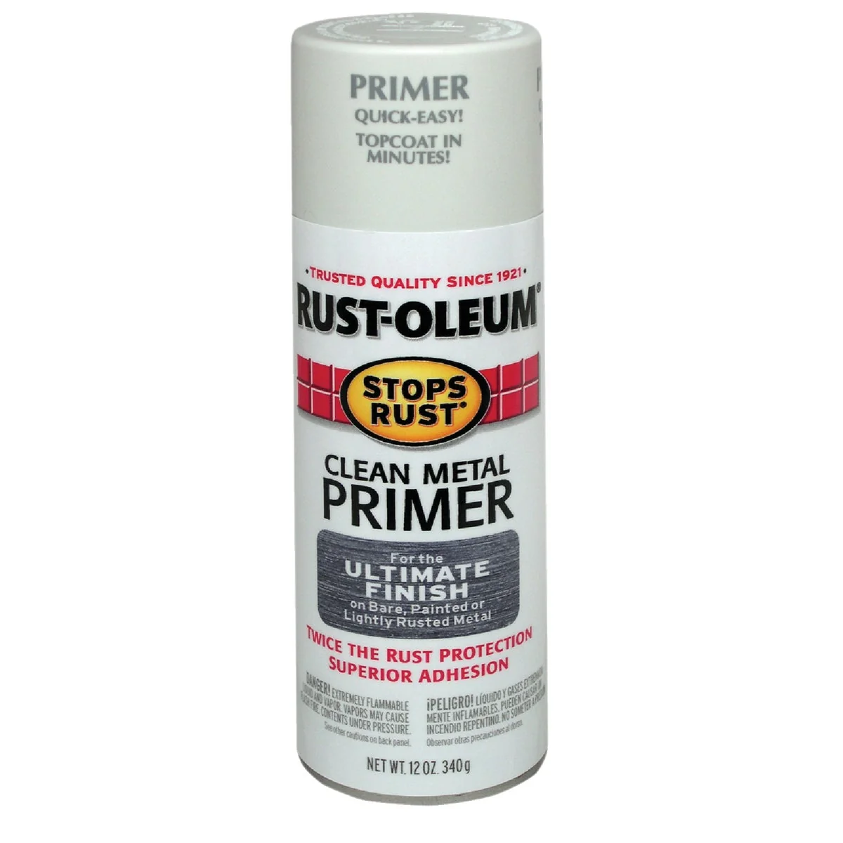 Soft Rust-Oleum 12 Oz. White Clean Metal Spray Primer Lightweight