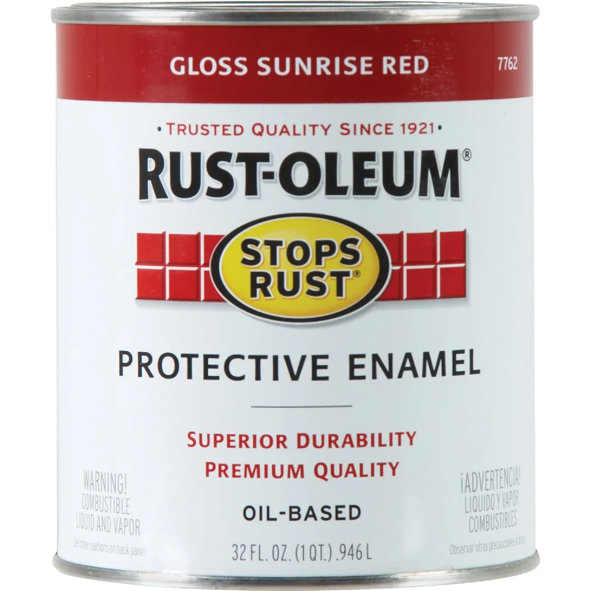 Luxury Rust-Oleum Stops Rust Oil Based Gloss Protective Rust Control Enamel Sunrise Red 1 Qt. Sustainable