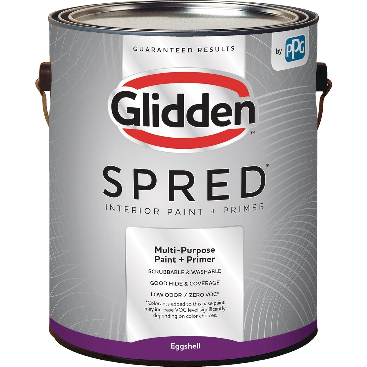 Versatile Glidden Spred Interior Paint Primer Eggshell Ultra Deep Base 1 Gallon Trendy