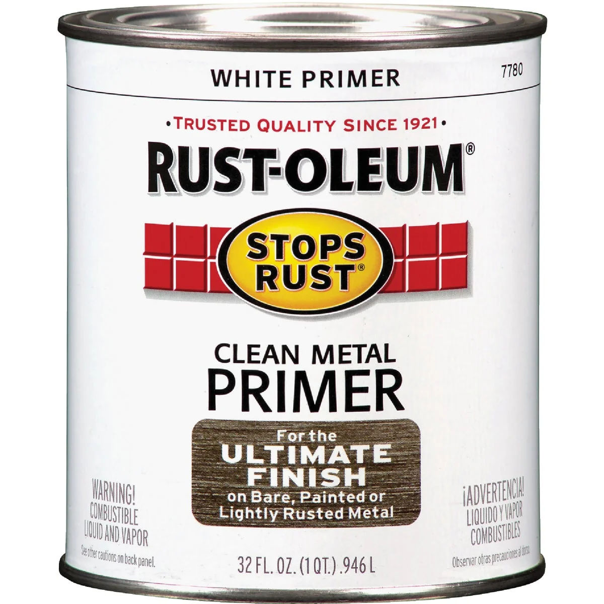 Luxury Rust-Oleum Stops Rust Clean Metal Primer White 1 Qt. Professional
