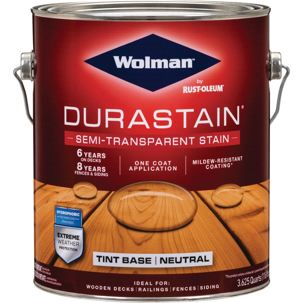 World-Class Wolman DuraStain One Coat Semi-Transparent Wood Exterior Stain Neutral 1 Gal. Breathable