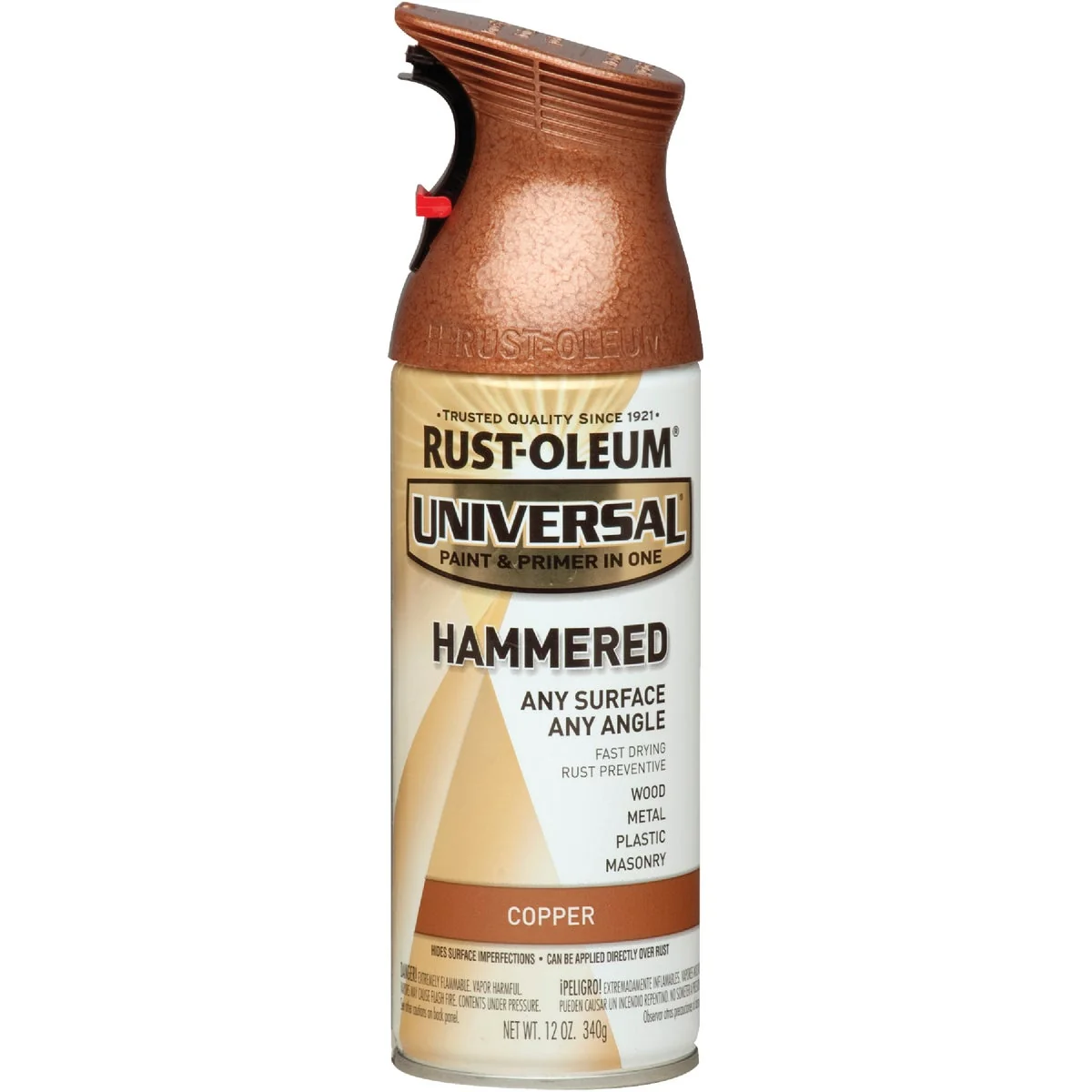 Proven Rust-Oleum Universal 12 Oz. Hammered Copper Paint Practical
