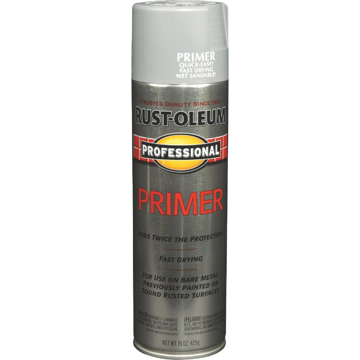 Enhanced Rust-Oleum Professional Gray 15 Oz. All-Purpose Spray Paint Primer Versatile