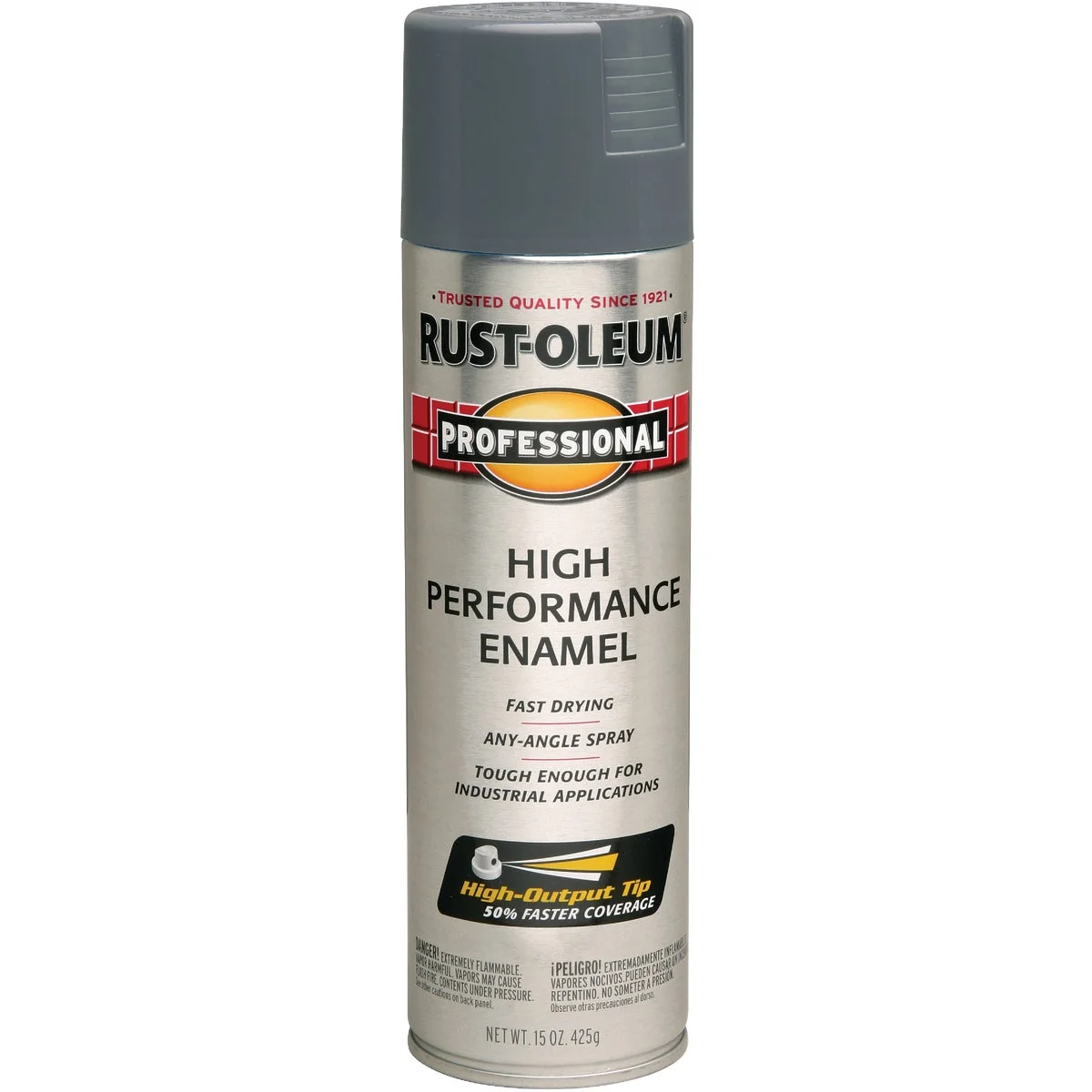 Powerful Rust-Oleum Professional Fast Dry 15 Oz. Gloss High Performance Enamel Spray Paint Dark Machine Gray Soft