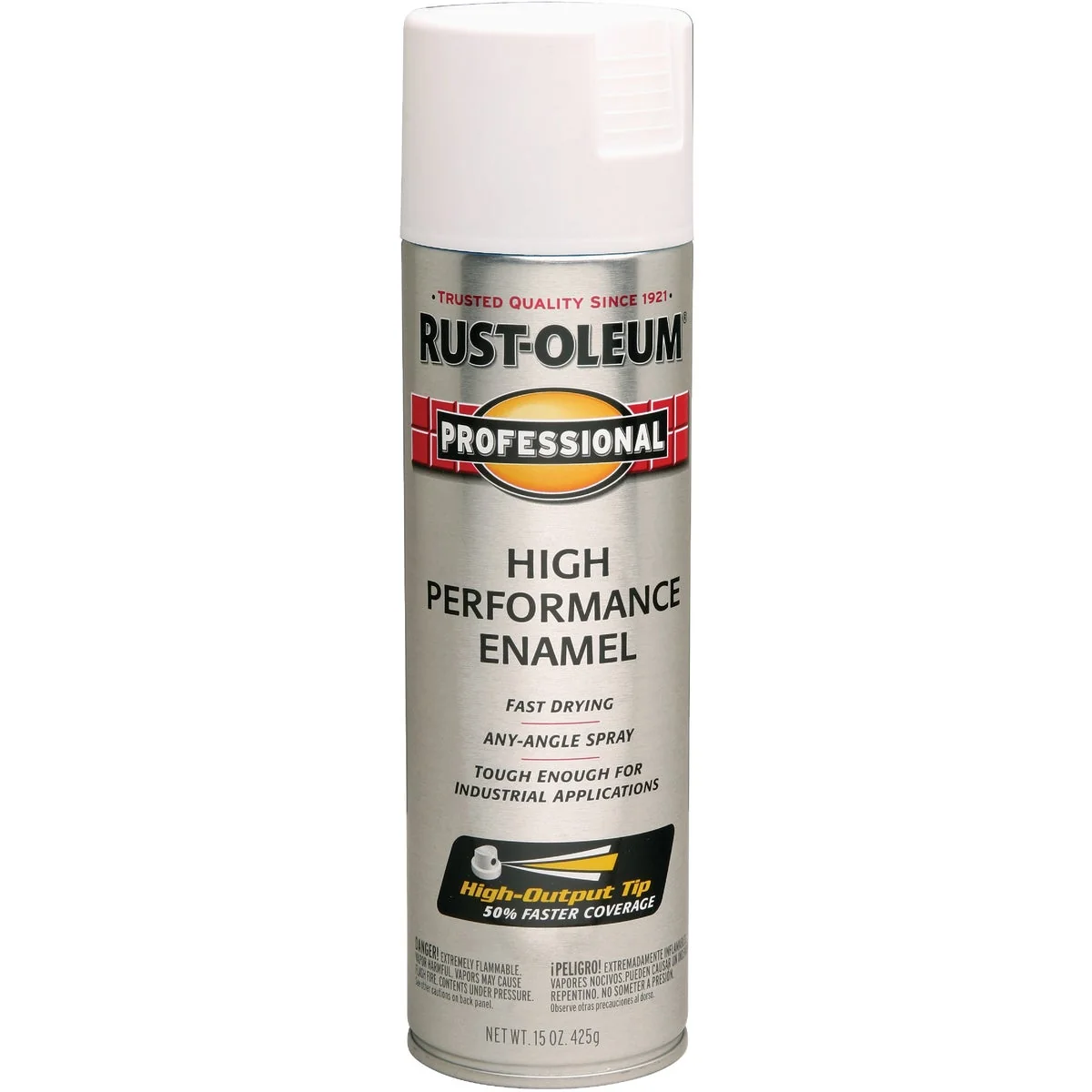 Dependable Rust-Oleum Professional Fast Dry 15 Oz. Flat High Performance Enamel Spray Paint White Lightweight