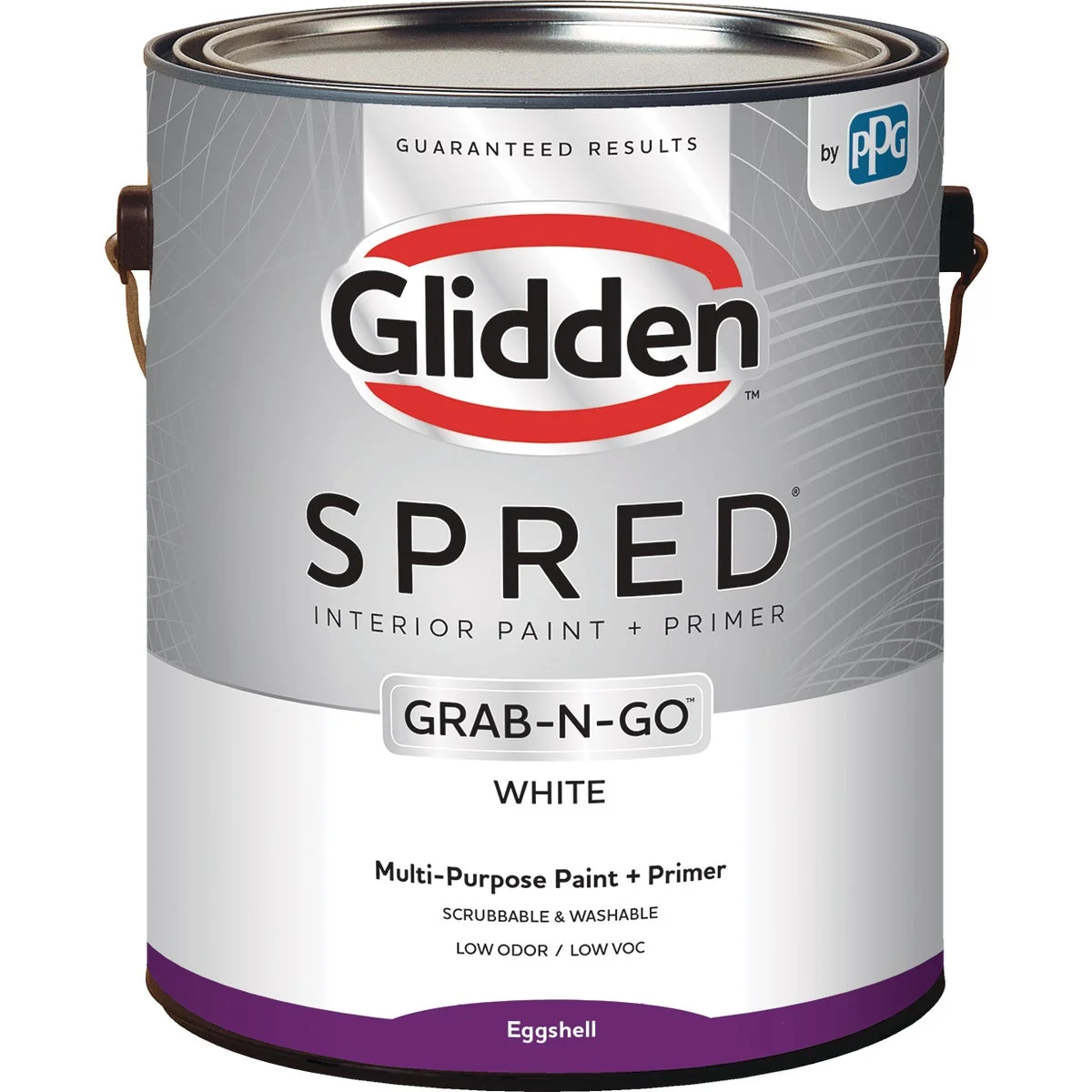 World-Class Glidden Spred Interior Paint Primer Grab-N-Go White Eggshell 1 Gallon Fast