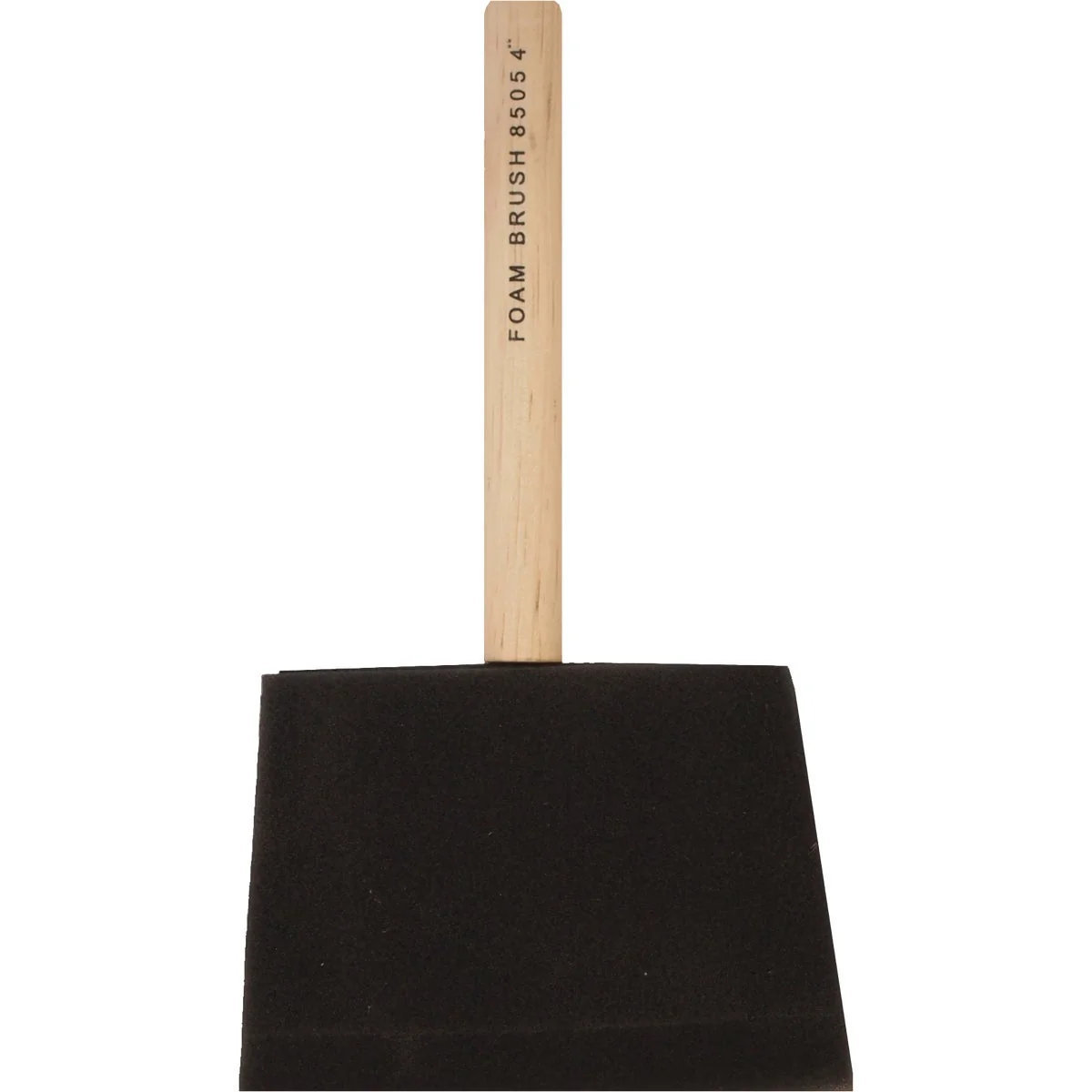 Consistent Linzer Project Select 4 In. High Density Closed Cell Foam Brush with Wood Peg Handle Original