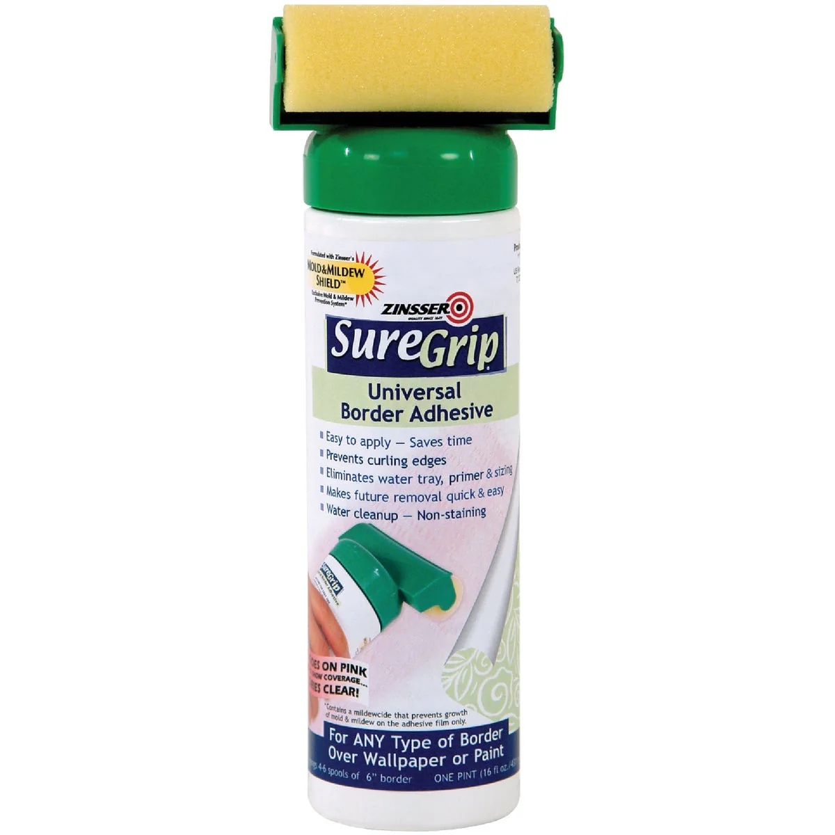 Excellent Zinsser SureGrip Universal Border Wallcovering Adhesive Traditional