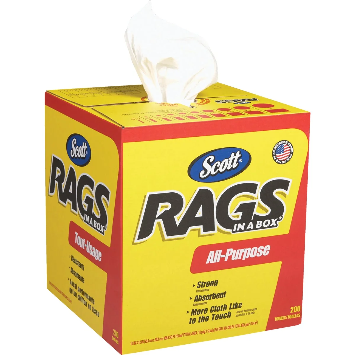 Long-Lasting Scotts White Rags in a Box 200-Ct. Trusted