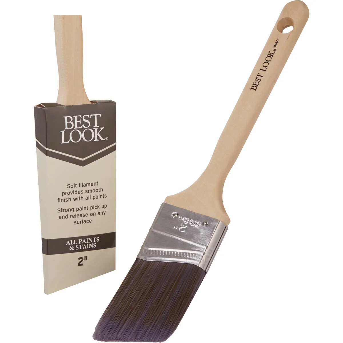 Artisan Look 2 In. Angle Polyester Paint Brush Natural