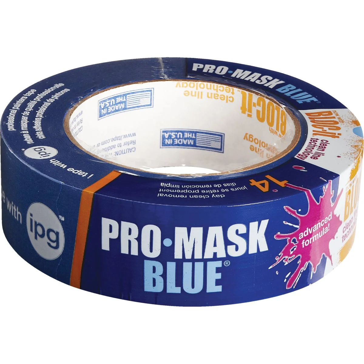 Premium IPG ProMask Blue 1.41 In. x 60 Yd. Bloc-It Masking Tape Consistent