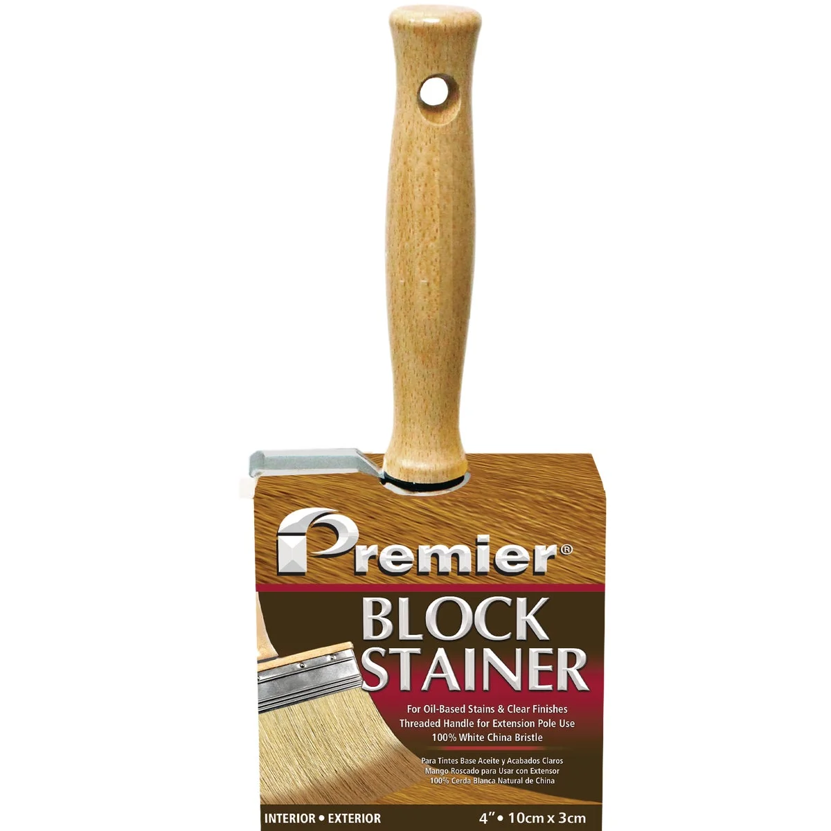 Flexible Premier 4 In. Professional Bristle Block Stain Brush Consistent