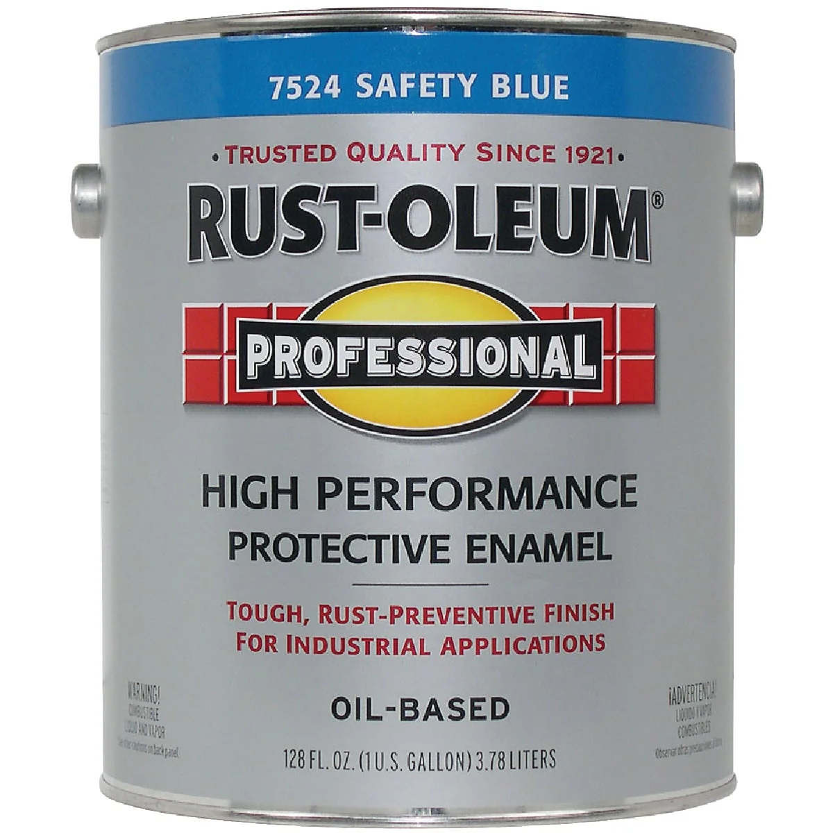Stylish Rust-Oleum Professional Oil-Based Gloss VOC Formula Rust Control Enamel Safety Blue 1 Gal. Solid