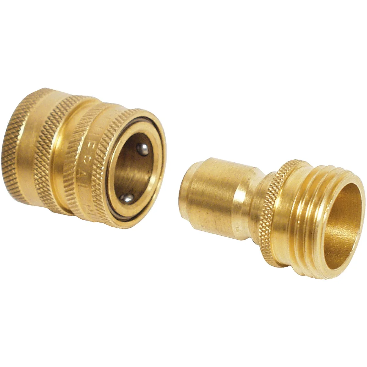 Sophisticated Apache 1 Male 1 Female Brass Garden Hose Quick Connect Connector Set High-Quality