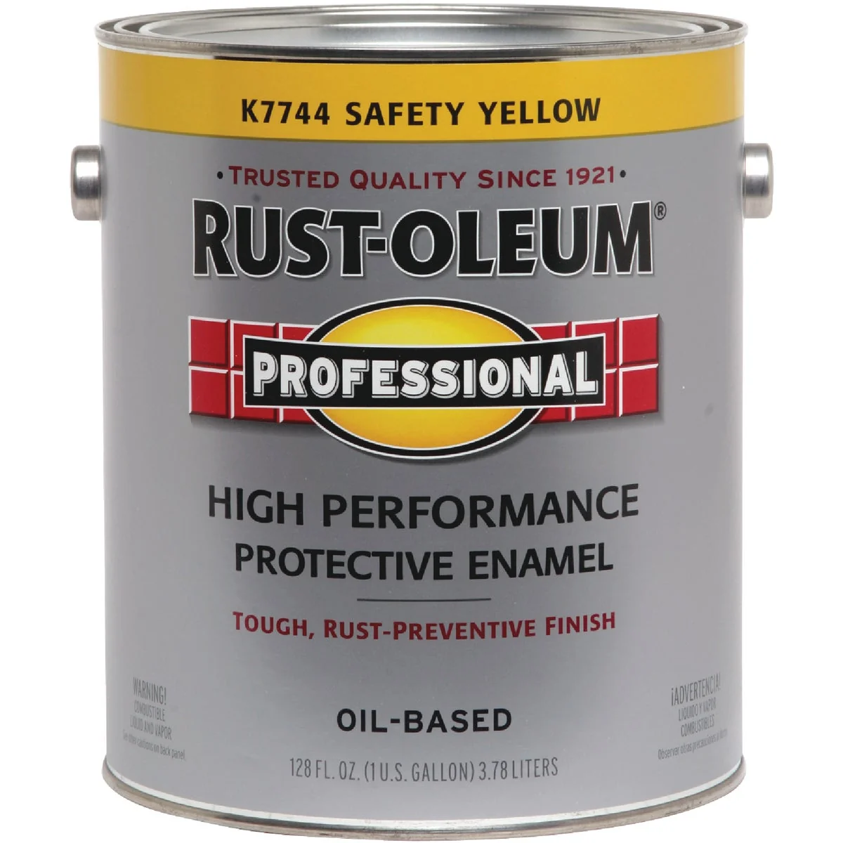 Stylish Rust-Oleum Professional Oil-Based Gloss VOC Formula Rust Control Enamel Safety Yellow 1 Gal. Premium Material