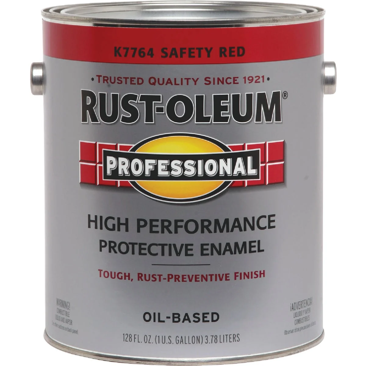 Reusable Rust-Oleum Professional Oil-Based Gloss VOC Formula Rust Control Enamel Safety Red 1 Gal. Smart