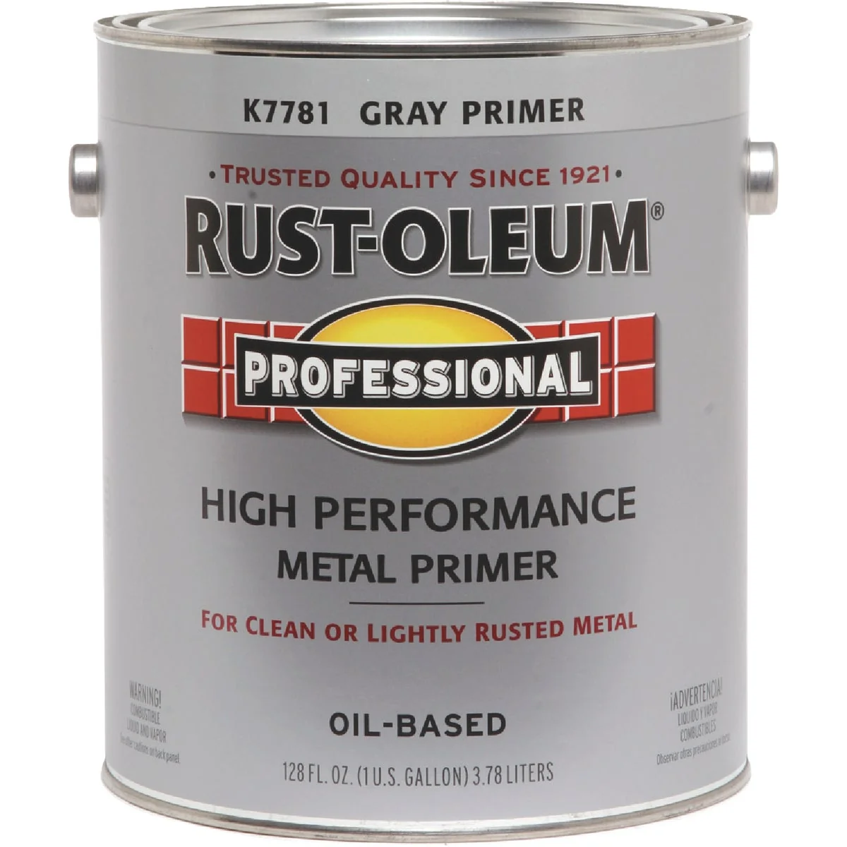 Environmentally Friendly Rust-Oleum Professional Oil-Based Flat VOC Formula Metal Primer Gray 1 Gal. Verified