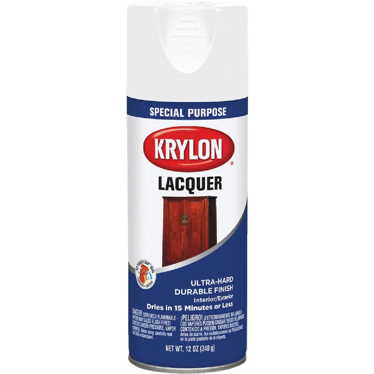 Smart Krylon 12 Oz. White Spray Lacquer Dependable