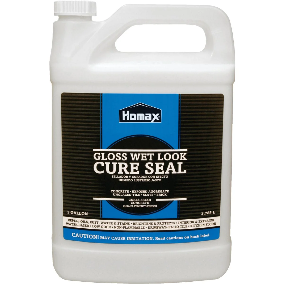 World-Class Homax Clear Natural Wet-Look Concrete Sealer 1 Gal. Efficient