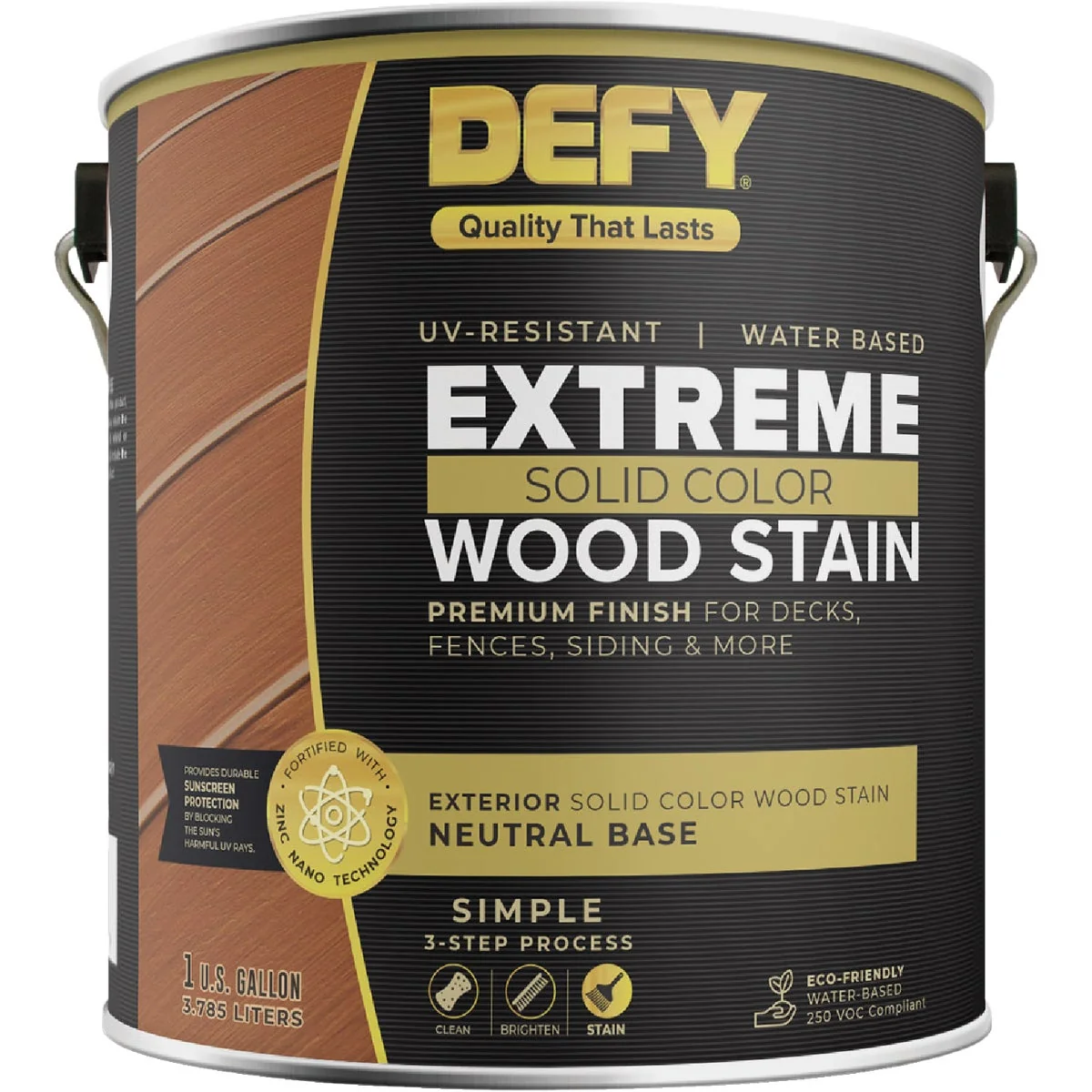 Proven Defy Extreme Solid Color Wood Stain Neutral 1 Gal. Artisan