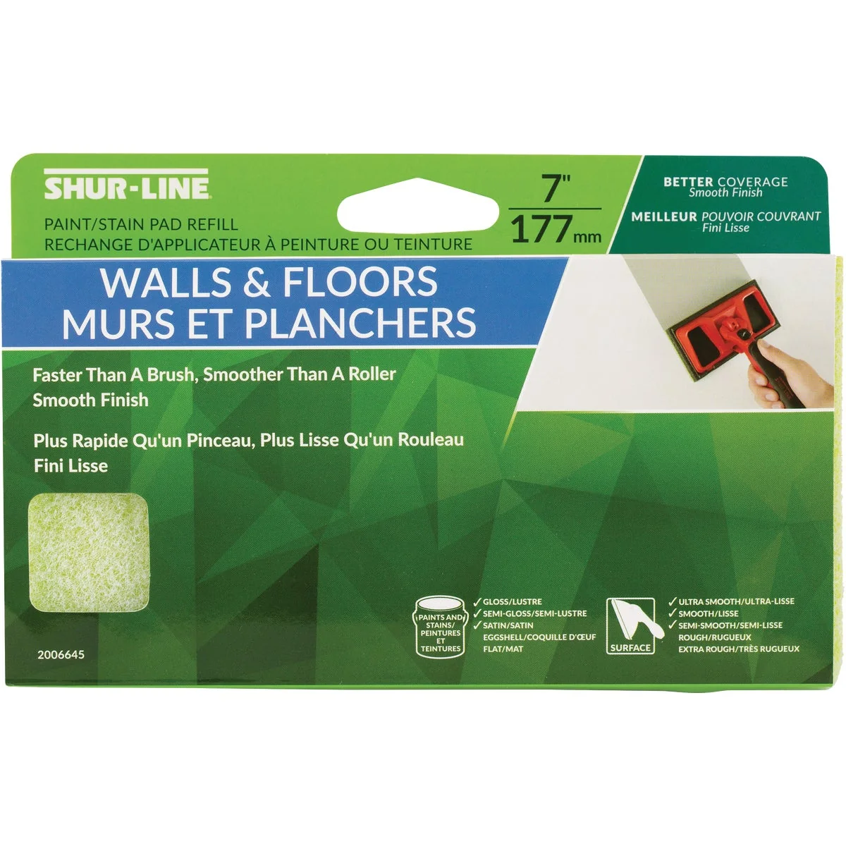 Selected Shur-Line 7 In. Walls Floors Paint Pad Refill High-End