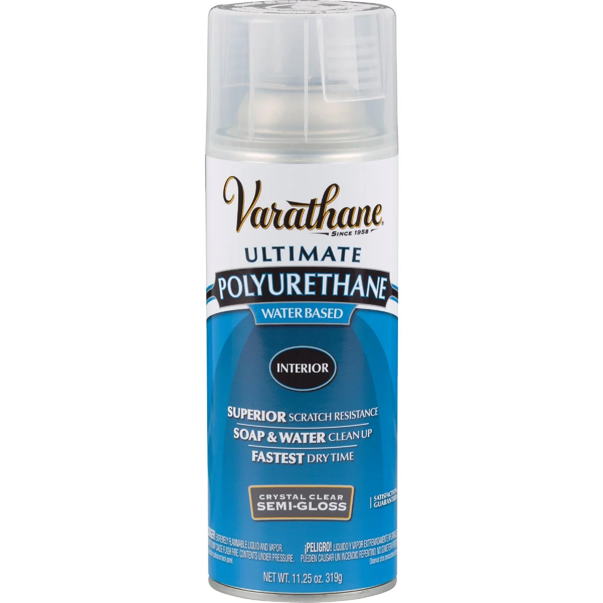 Authentic Varathane Semi-Gloss Clear Interior Water-Based Spray Polyurethane 11.25 Oz. Genuine