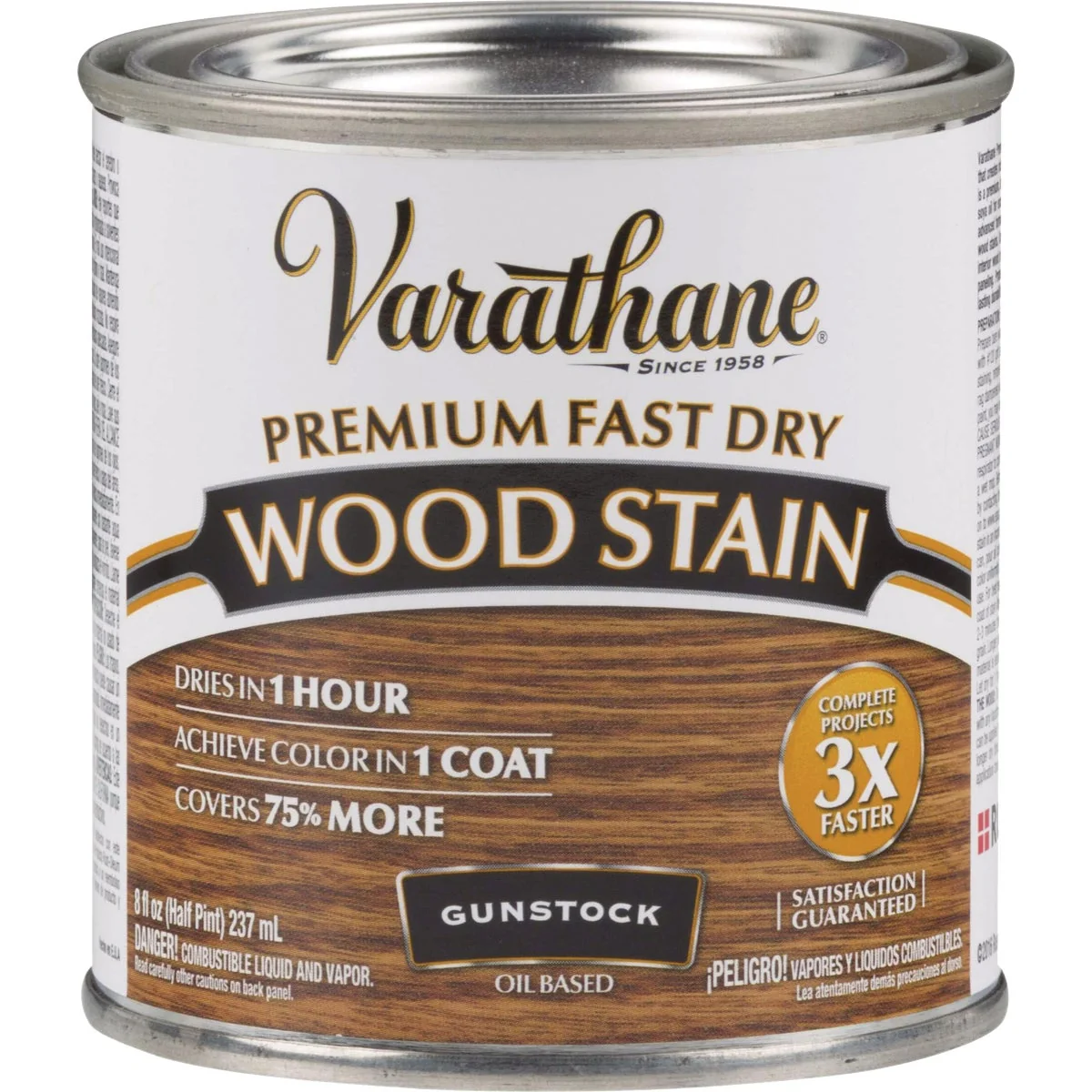 Casual Varathane Fast Dry Gunstock Wood Urethane Modified Alkyd Interior Wood Stain 1 2 Pt. Superior