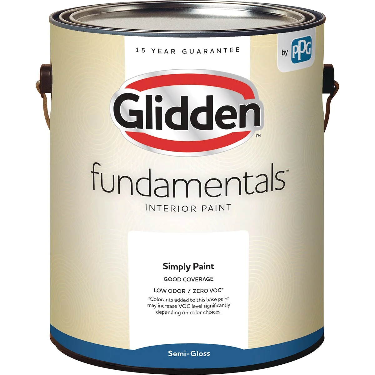 Versatile Glidden Fundamentals Interior Paint Semi-Gloss Midtone Base 1 Gallon Secure