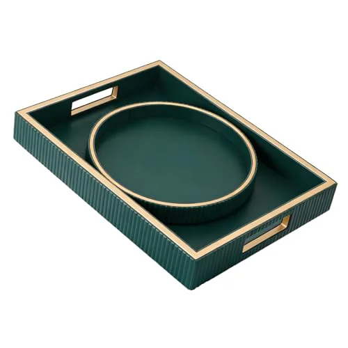 Eco-Friendly Leather Tray Desktop Storage Organizer Unique