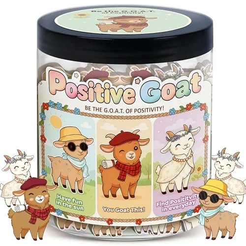 Proven Positive Goat Jar with 60 Daily Affirmation Cards Luxury