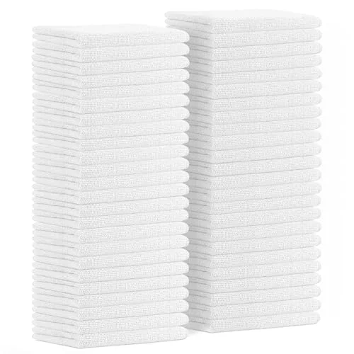 Premium Material Microfiber Cleaning Cloths 48 Count Consistent