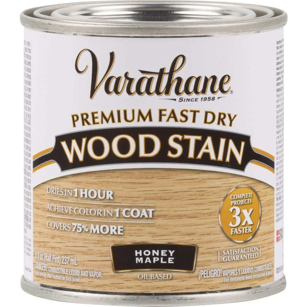 Excellent Varathane Fast Dry Honey Maple Urethane Modified Alkyd Interior Wood Stain 1 2 Pt. Reliable