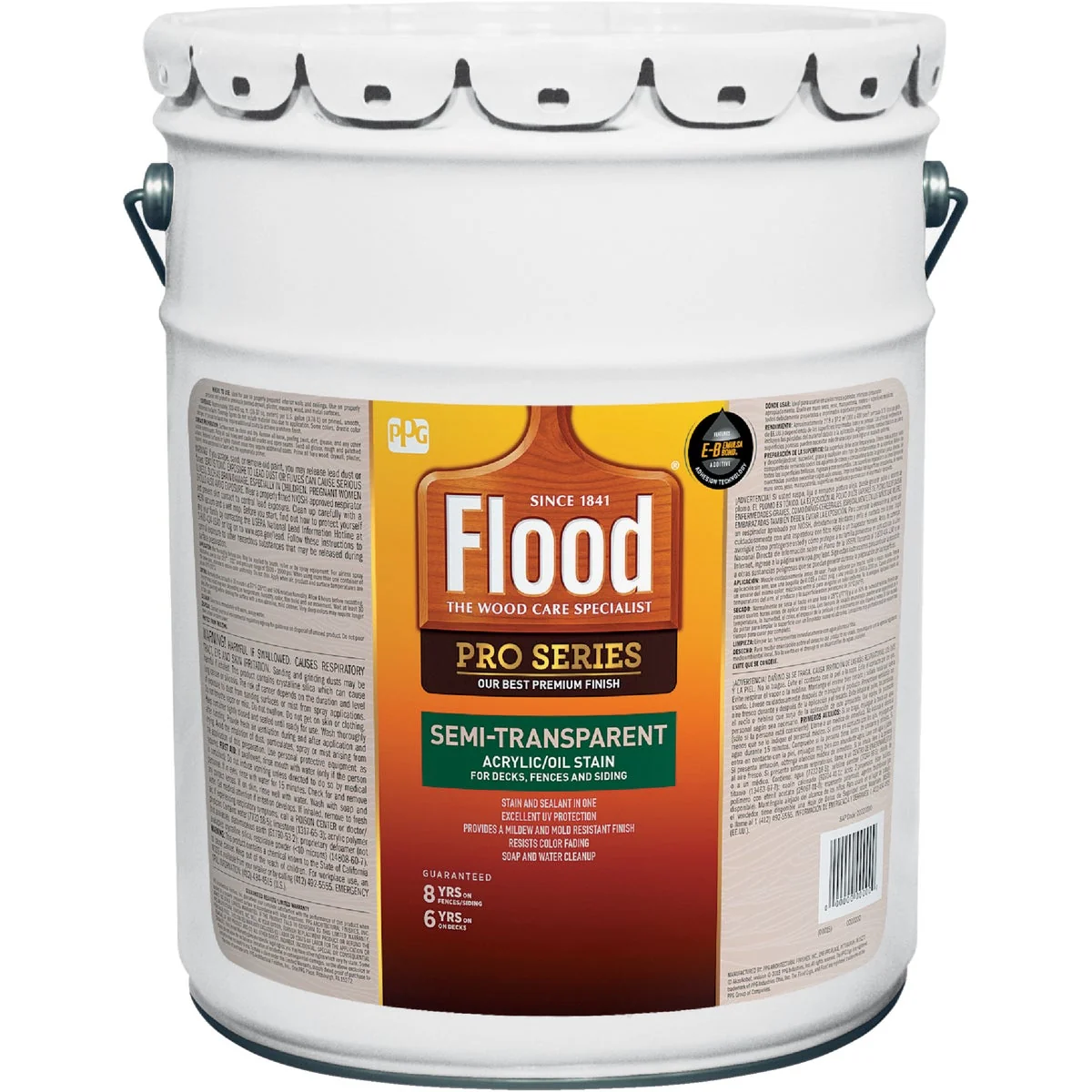 Sophisticated Flood Semi-Transparent Alkyd Oil Wood Stain Finish In One Neutral 5 Gal. Innovative