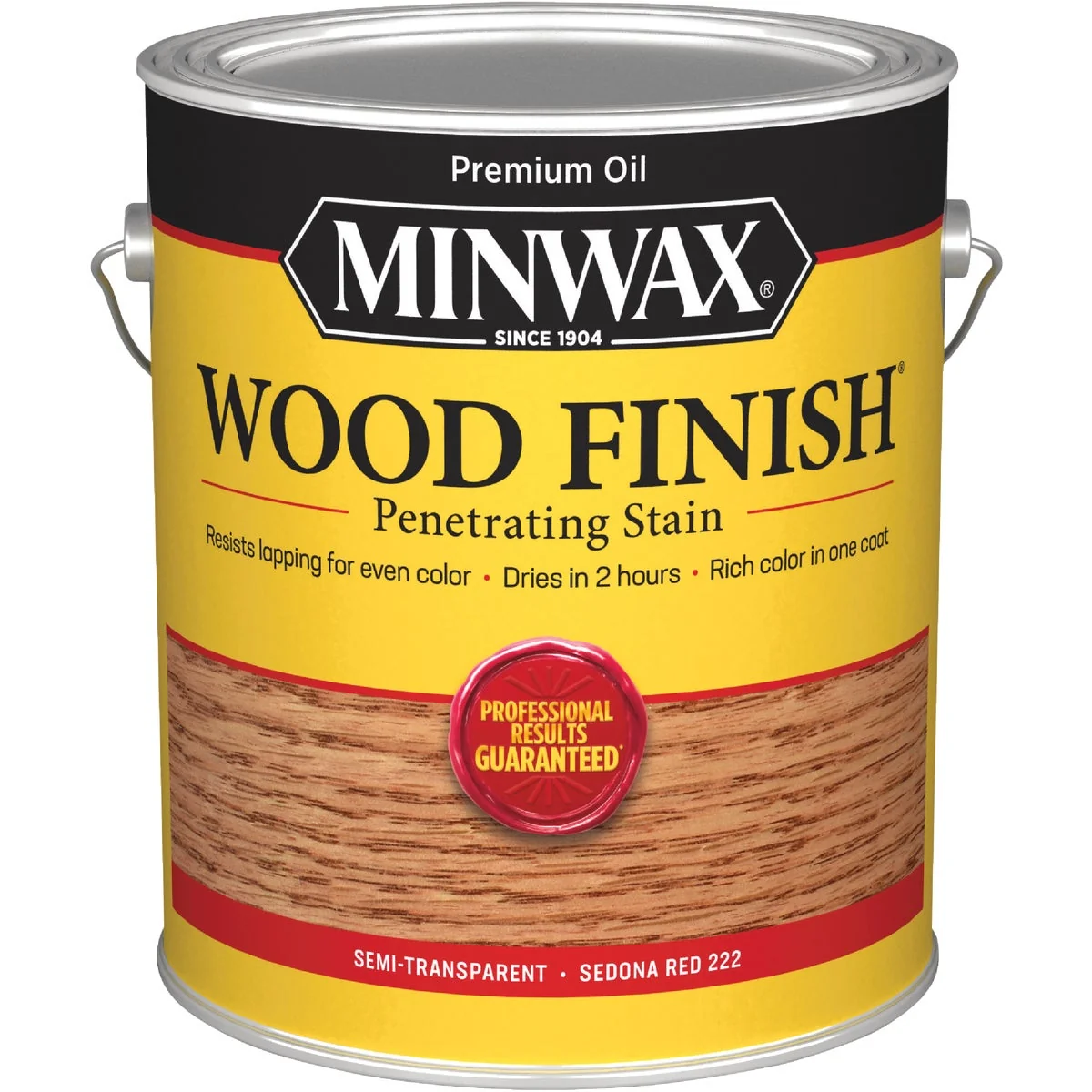 Traditional Minwax Wood Finish Penetrating Stain Sedona Red 1 Gal. Secure