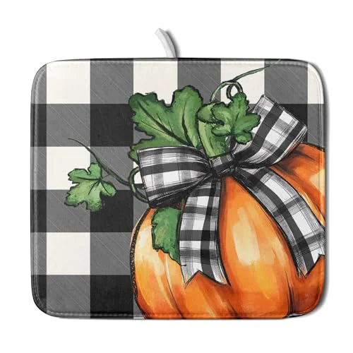 Reliable 16 x18 Fall Decorative Dish Drying Mat Exclusive