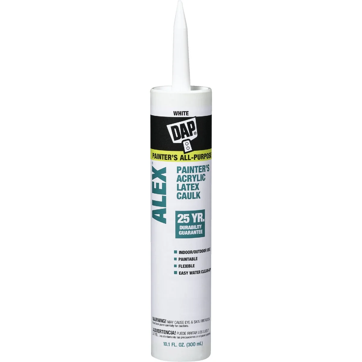Reusable Dap Alex 10.1 Oz. White Painter’s Acrylic Latex Caulk Environmentally Friendly