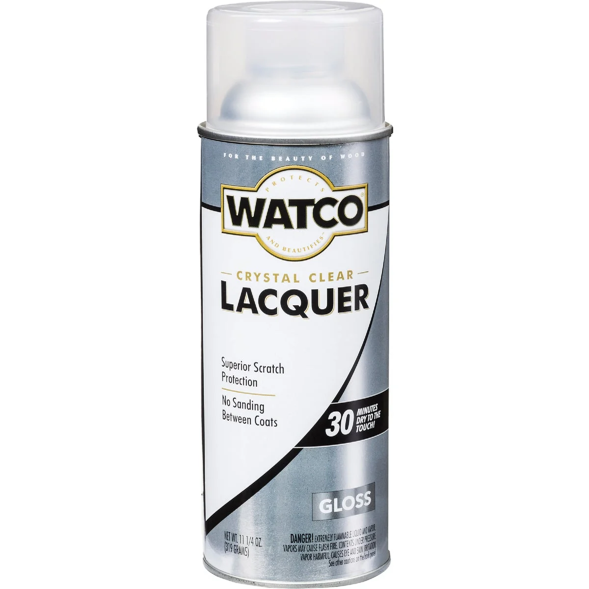 Dependable Watco 11.25 Oz. Clear Gloss Spray Lacquer World-Class