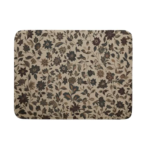 Effective 18 x24 Vintage Floral Decorative Dish Drying Mat Top-Quality