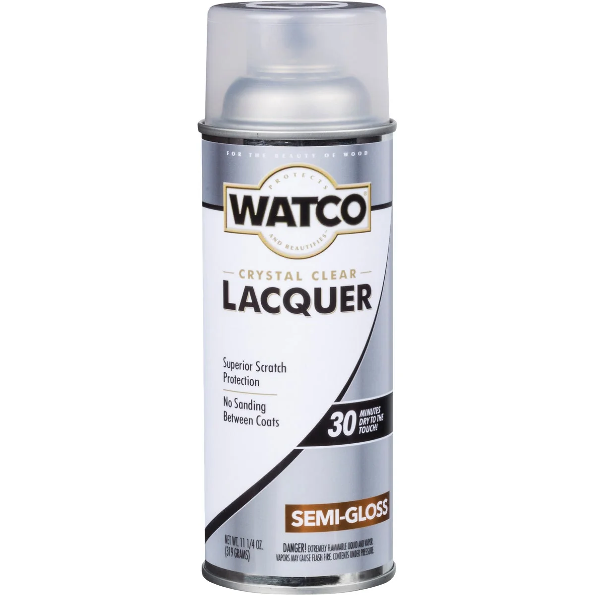 Convenient Watco 11.25 Oz. Clear Semi-Gloss Spray Lacquer Minimalist